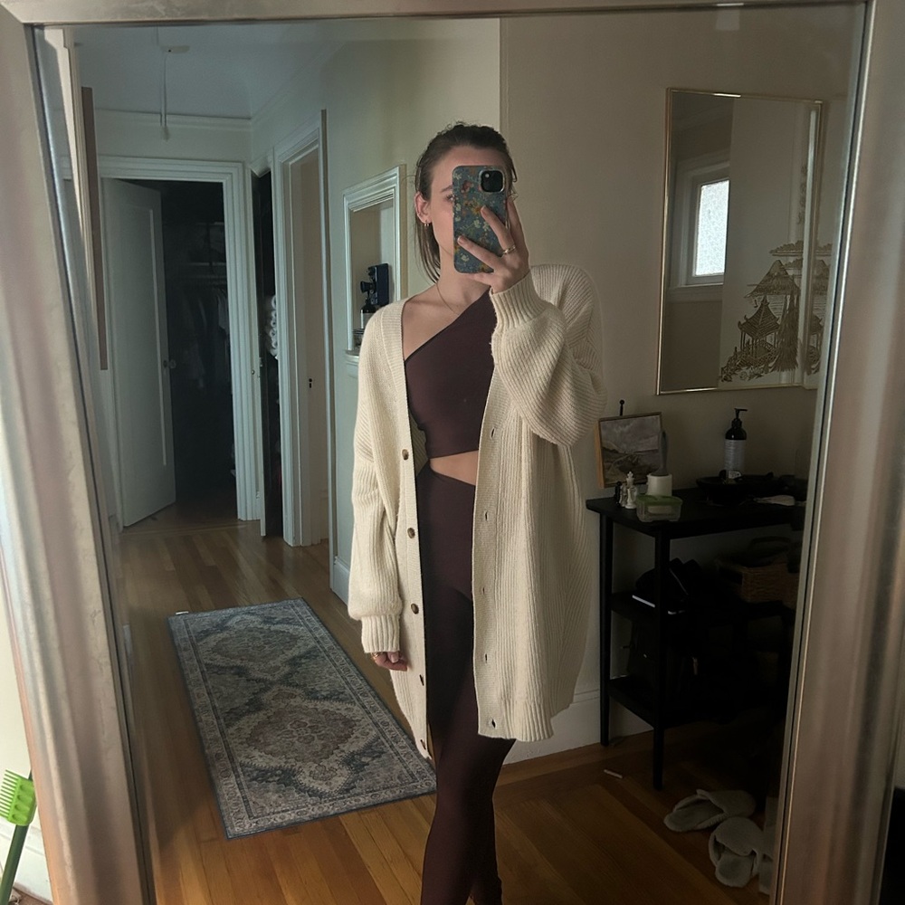 12th tribe Cream Cardigan